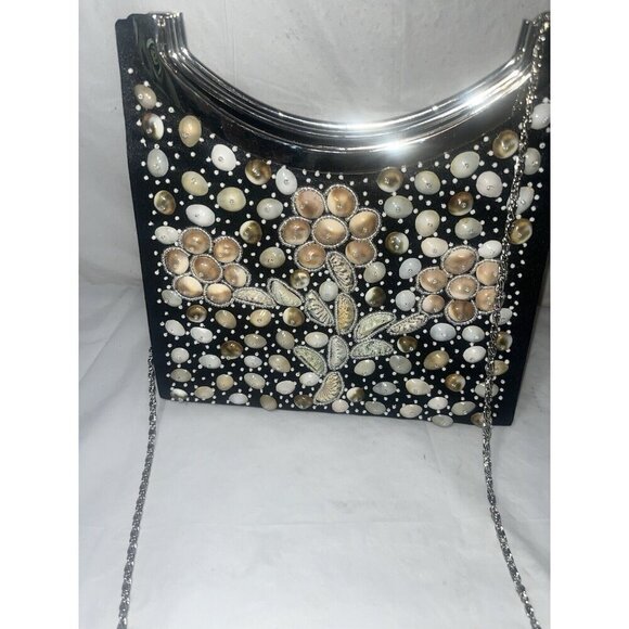 Timmy Woods Casha Beverly Hills Collection Seashell Handbag - Picture 2 of 16